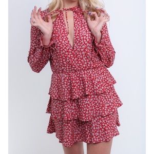 Rydel Red floral dress - NWT